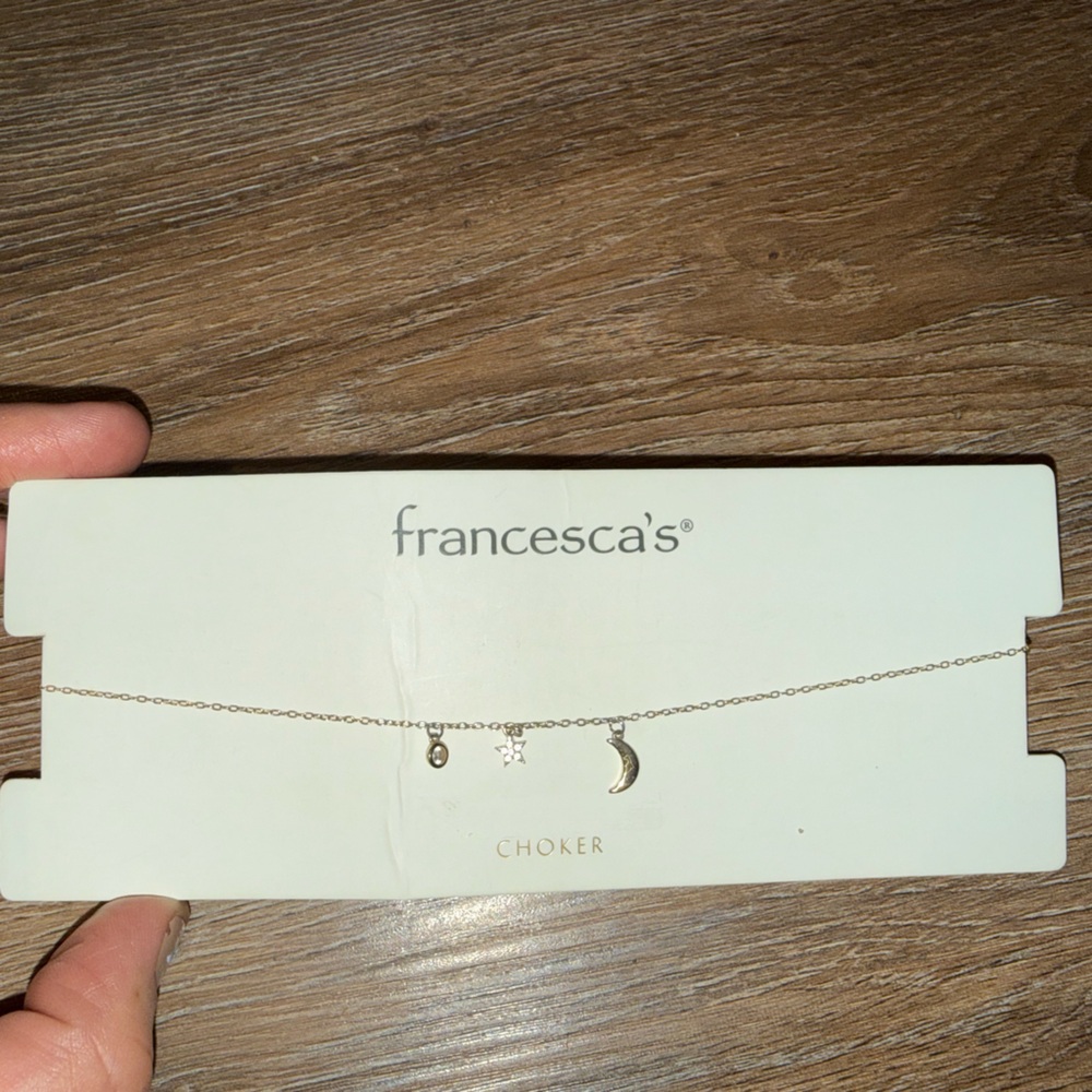 Francesca's Collections Gold Celestial Charm Necklace